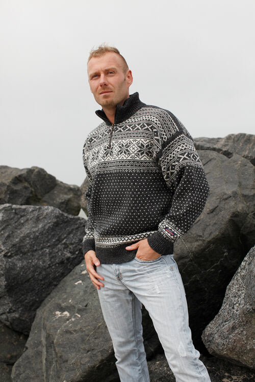 Original Norweger Pullover im Setadals Muster aus 100% reiner Wolle von Norwool