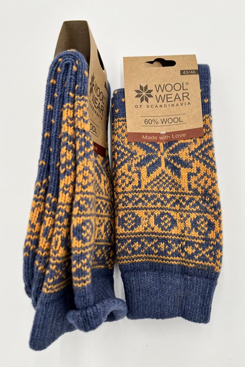 10 Farben! Damen Norweger Kuschelsocken aus 60% Lammwolle