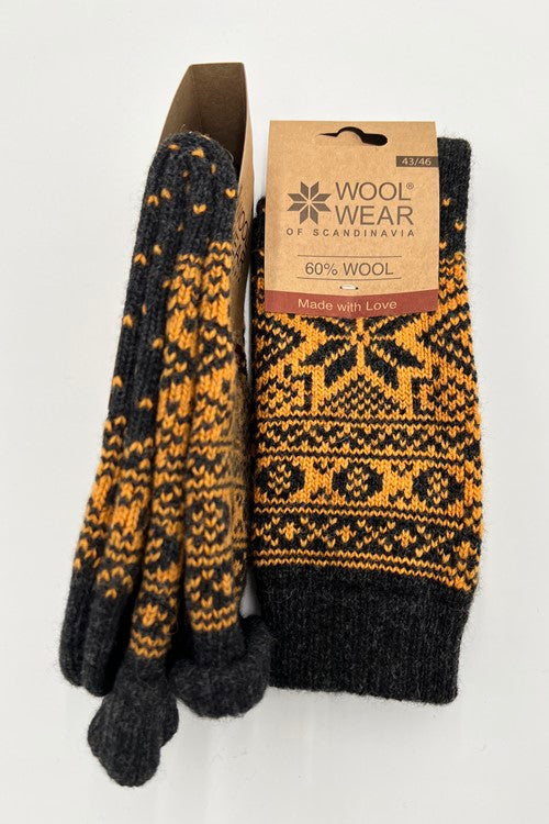 10 Farben! Damen Norweger Kuschelsocken aus 60% Lammwolle