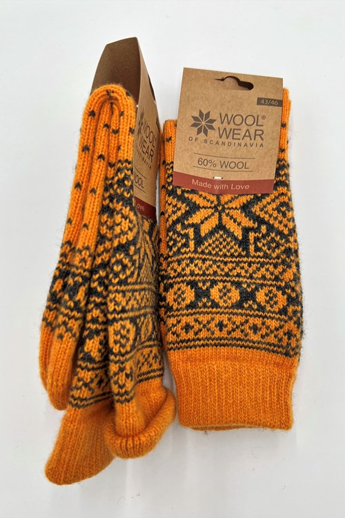 10 Farben! Damen Norweger Kuschelsocken aus 60% Lammwolle