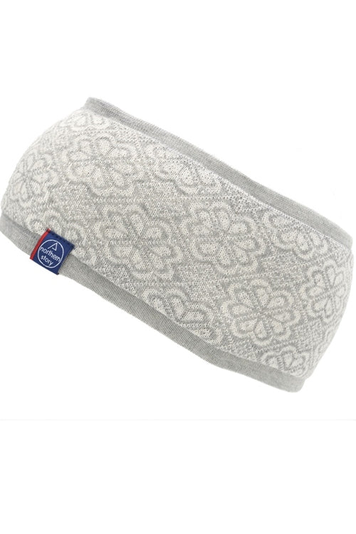 Briksdal-Bordeaux Stirnband aus 100% extrafeiner Merinowolle