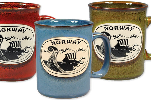 Schöne Tasse mit Wikinger-Motiv