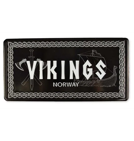 Nummernschild, Wikingersymbole, 30x15, geprägt