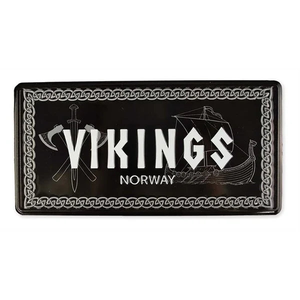 Nummernschild, Wikingersymbole, 30x15, geprägt