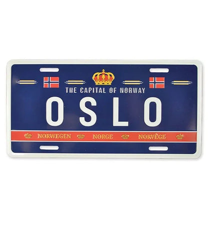 Nummernschild, Oslo Royal, 30x15, geprägt