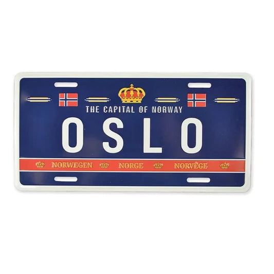 Nummernschild, Oslo Royal, 30x15, geprägt