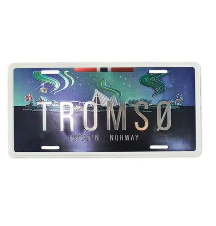 Nummernschild, Tromsø Nordlichter, 30x15, foliert