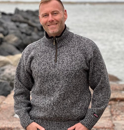 Dicker Norwegerpullover aus Zwirn 100% Schurwolle von NORWOOL