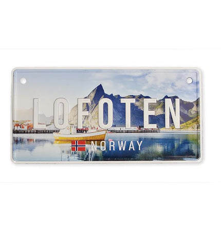 Nummernschild, Lofotenfoto, 30x15, geprägt