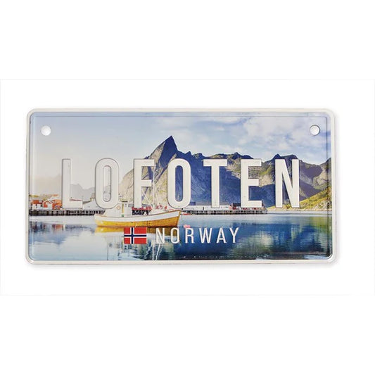 Nummernschild, Lofotenfoto, 30x15, geprägt