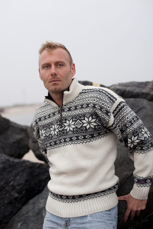 Norweger Pullover im Setesdal-Design aus 100% reiner neuer Wolle