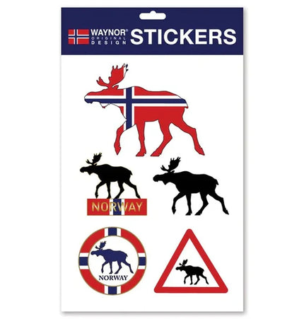 A4-Aufkleberbogen, Flagge + Elch