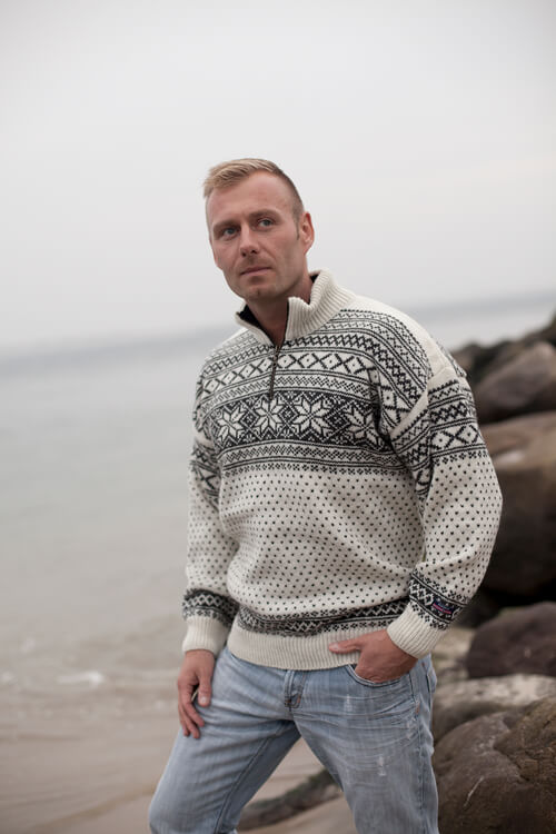 Original Norweger Pullover im Setadals Muster aus 100% reiner Wolle von Norwool