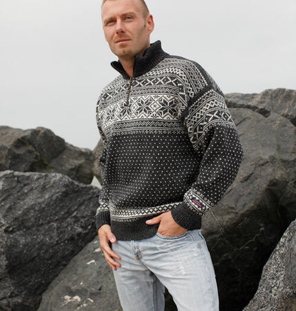 Original Norweger Pullover im Setadals Muster aus 100% reiner Wolle von Norwool