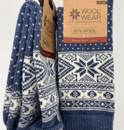 Norweger Wollsocken Herren 60% Wolle von WOOLWEAR of Scandianvia