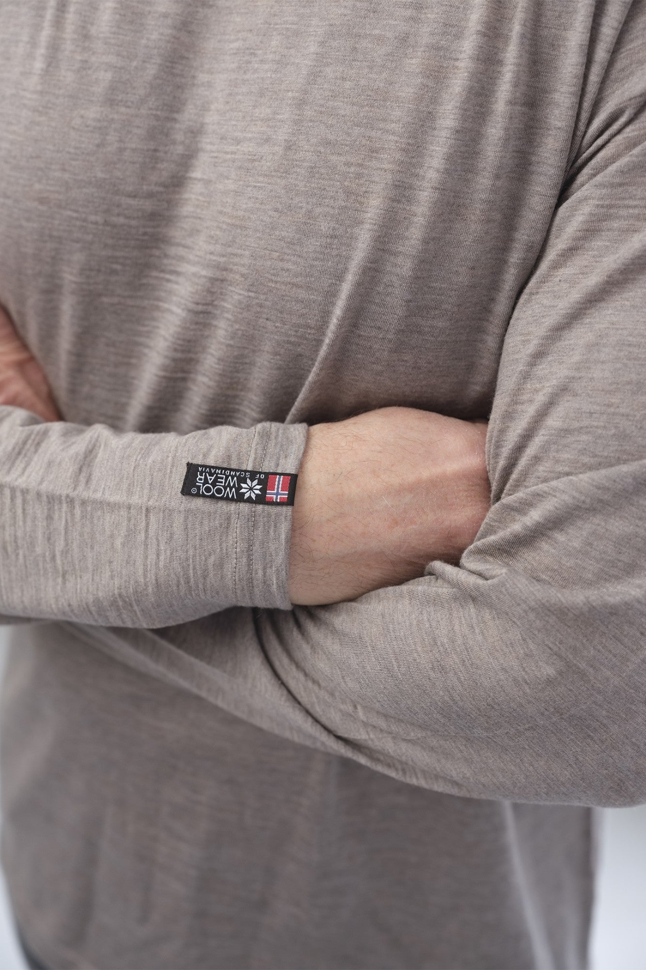 Baselayer-T-Shirt von WOOLWEAR of Scandinavia aus 100 % Merinowolle, Langarm
