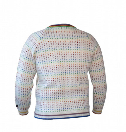 Norweger Pridelender Pullover von NORWOOL aus 100% Kammwolle, auch LGBT