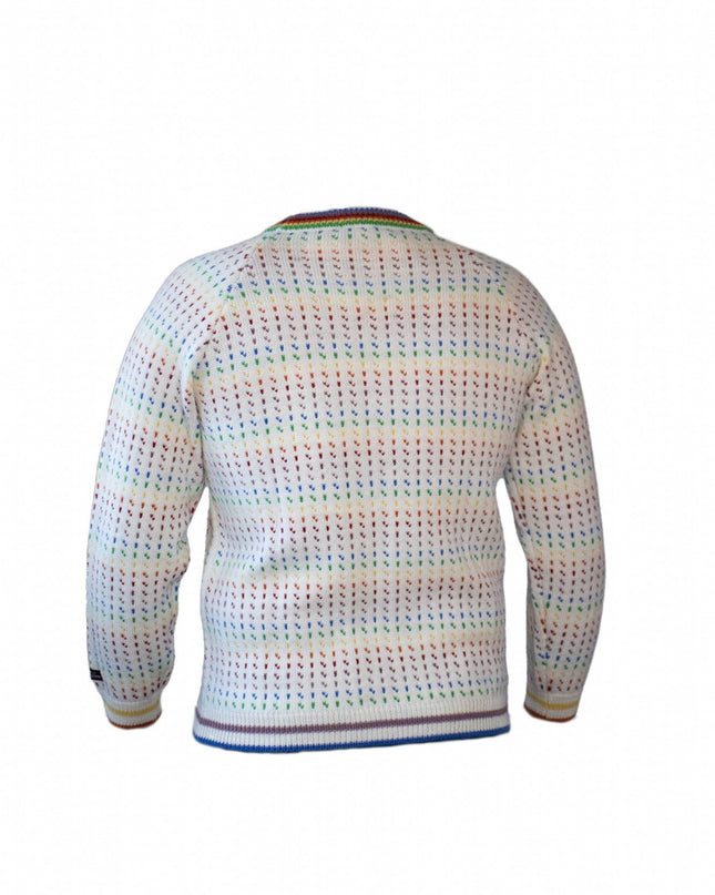 Norweger Pridelender Pullover von NORWOOL aus 100% Kammwolle, auch LGBT