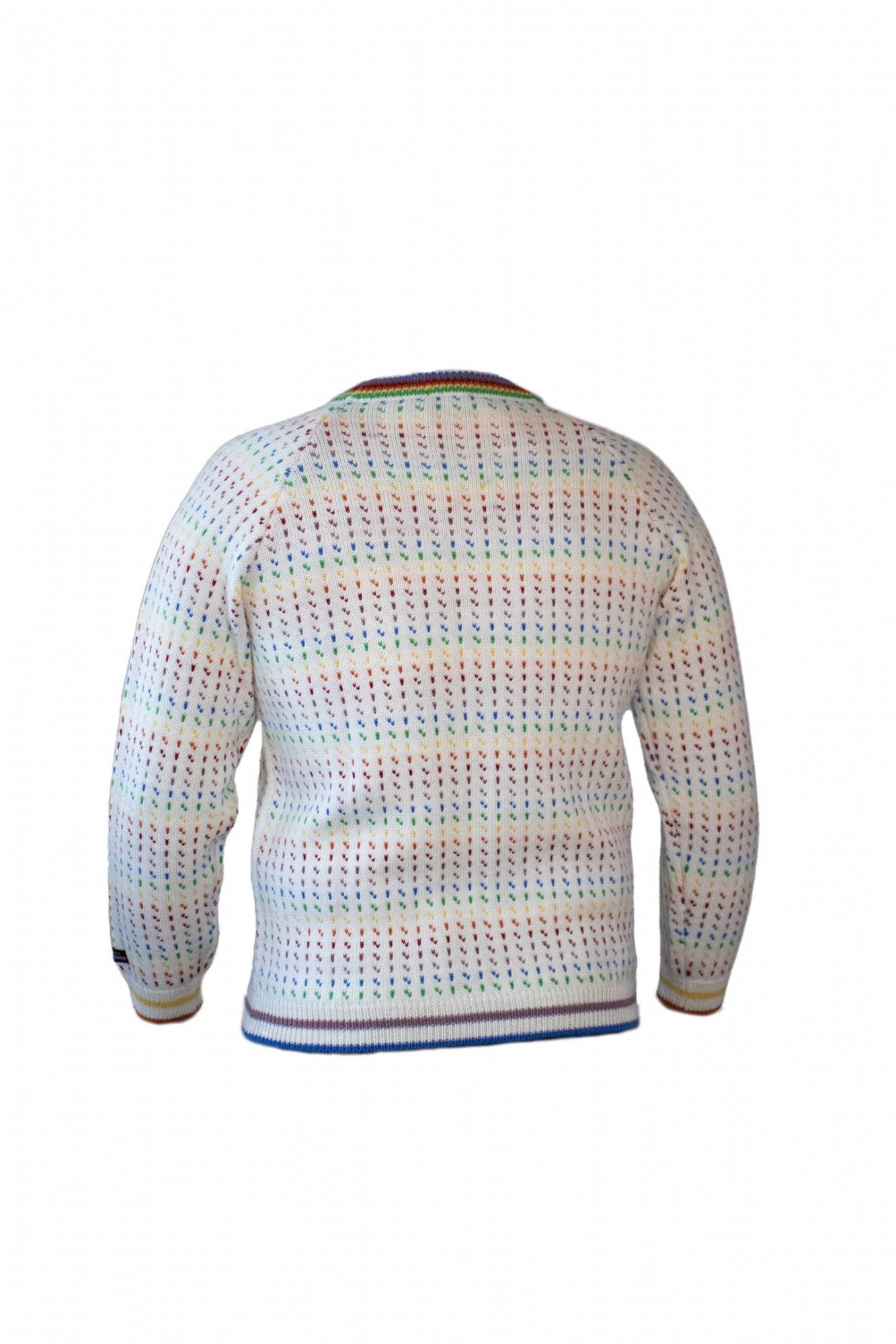Norweger Pridelender Pullover von NORWOOL aus 100% Kammwolle, auch LGBT