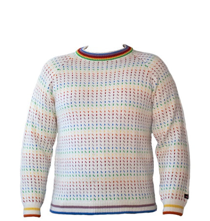 Norweger Pridelender Pullover von NORWOOL aus 100% Kammwolle, auch LGBT