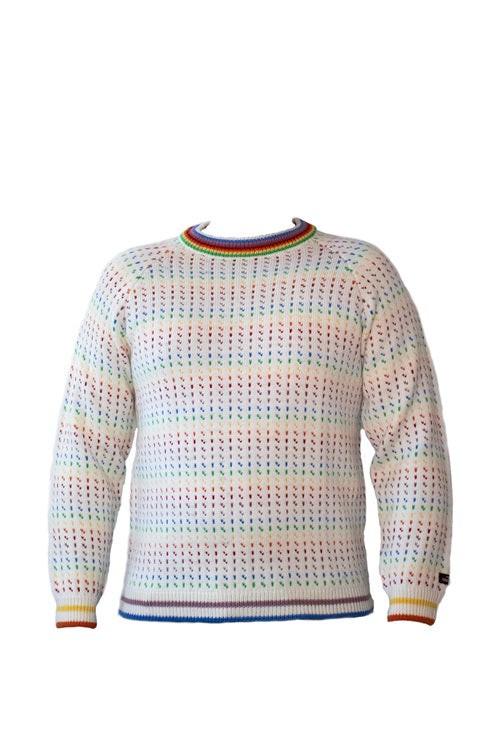 Norweger Pridelender Pullover von NORWOOL aus 100% Kammwolle, auch LGBT