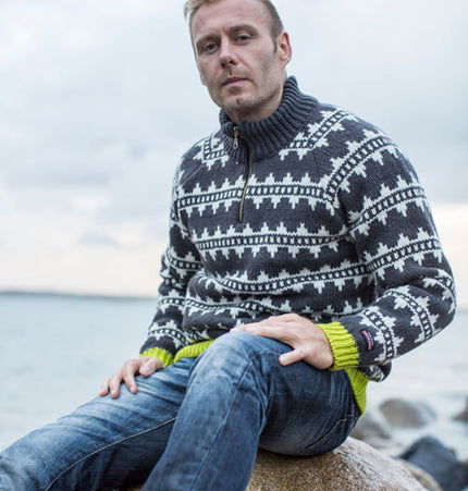 Norweger Wollpullover in neuer interpretation aus 100% reine Wolle von Norwool