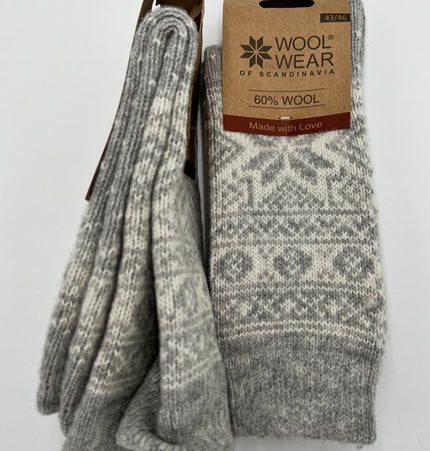 10 Farben! Damen Norweger Kuschelsocken aus 60% Lammwolle