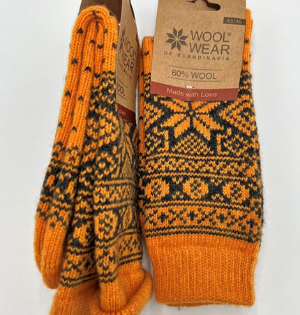 10 Farben! Damen Norweger Kuschelsocken aus 60% Lammwolle