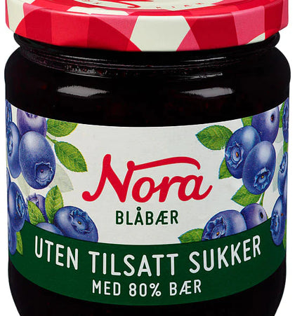 Blaubeermarmelade 80 % 275 g Nora