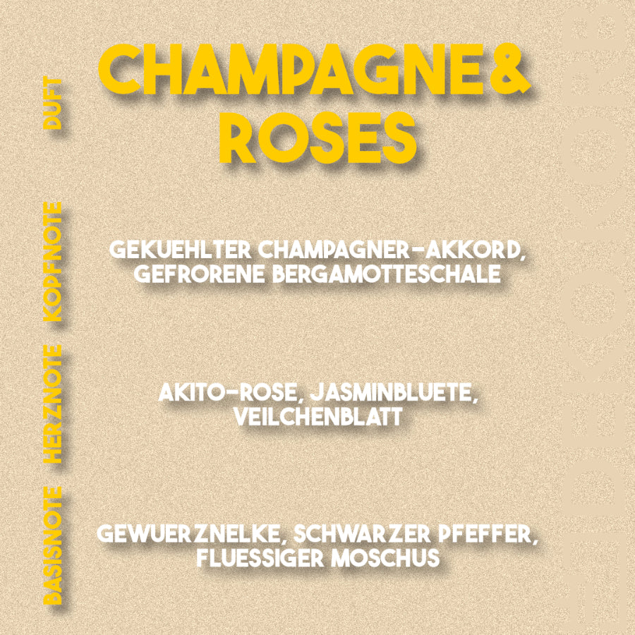 Duftkerze Champagner & Rosen