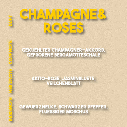 Duftkerze Champagner & Rosen