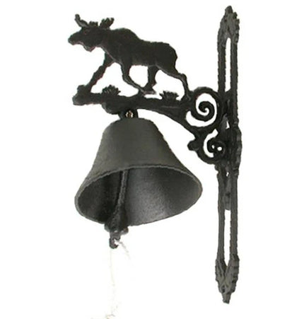 Türklingel mit Elchmotiv, groß, Gusseisen