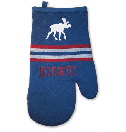 Grillhandschuh mit Stick-Elch Norwegen