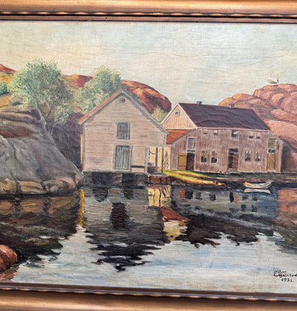 Kleiner Schärenhafen in Norwegen