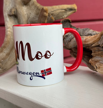 Wieder lieferbar! LittMoo - Henkel-Tasse:  "natürlich - Norwegen"