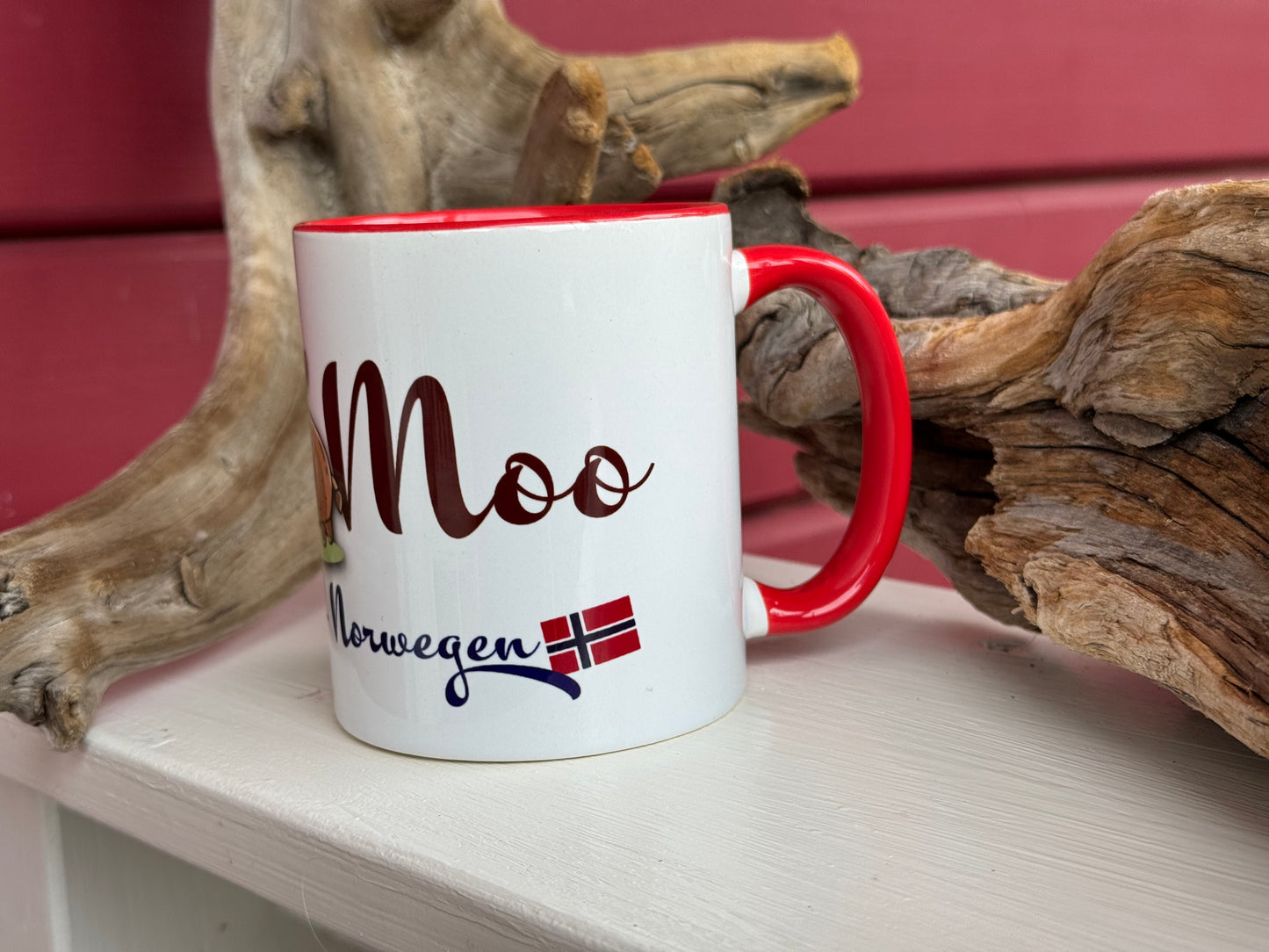 Wieder lieferbar! LittMoo - Henkel-Tasse:  "natürlich - Norwegen"