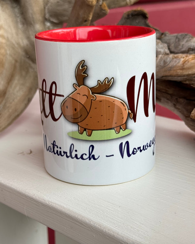 Wieder lieferbar! LittMoo - Henkel-Tasse:  "natürlich - Norwegen"