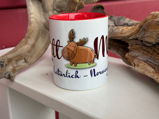 Wieder lieferbar! LittMoo - Henkel-Tasse:  "natürlich - Norwegen"