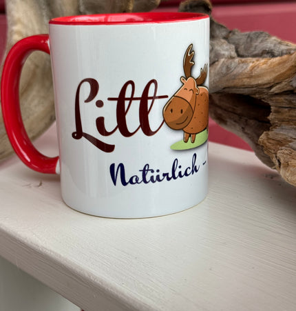Wieder lieferbar! LittMoo - Henkel-Tasse:  "natürlich - Norwegen"