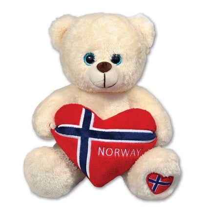 Eisbär mit Flaggenherz, groß