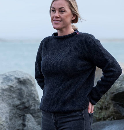 Dünner Norwegerpulli 100% Lammwolle, WOOLMARK Zertifiziert.