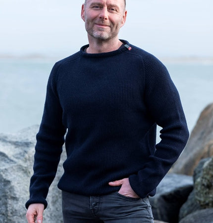 Dünner und leichter Norwegerpullover aus 100% Lammwolle