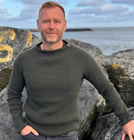 Dünner Norweger Pullover 100% Lammwolle, WOOLMARK Zertifiziert.