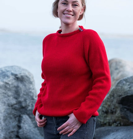 Dünne Norwegerpullover aus 100% Lammwolle von WOOLWEAR