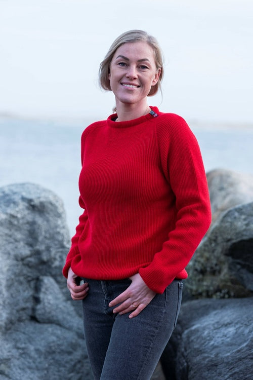 Dünne Norwegerpullover aus 100% Lammwolle von WOOLWEAR