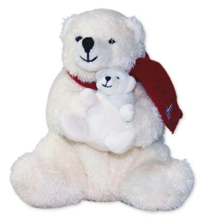 Plüsch-Eisbär mit Eisbärenbaby