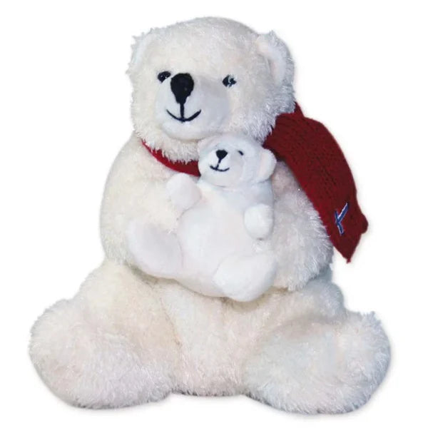 Plüsch-Eisbär mit Eisbärenbaby