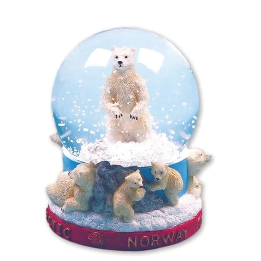 Schneekugel mit Eisbär