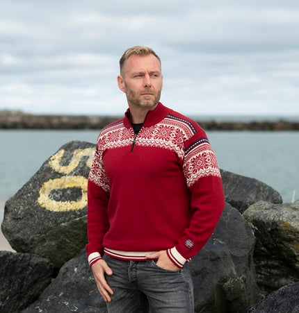 Norweger Pullover in der Luxusklasse aus 100% Merinowolle Kammgarn