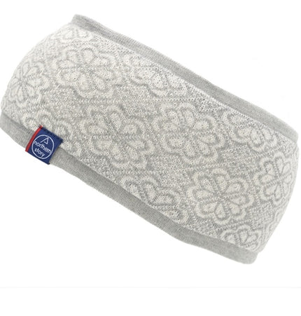 Briksdal-Bordeaux Stirnband aus 100% extrafeiner Merinowolle